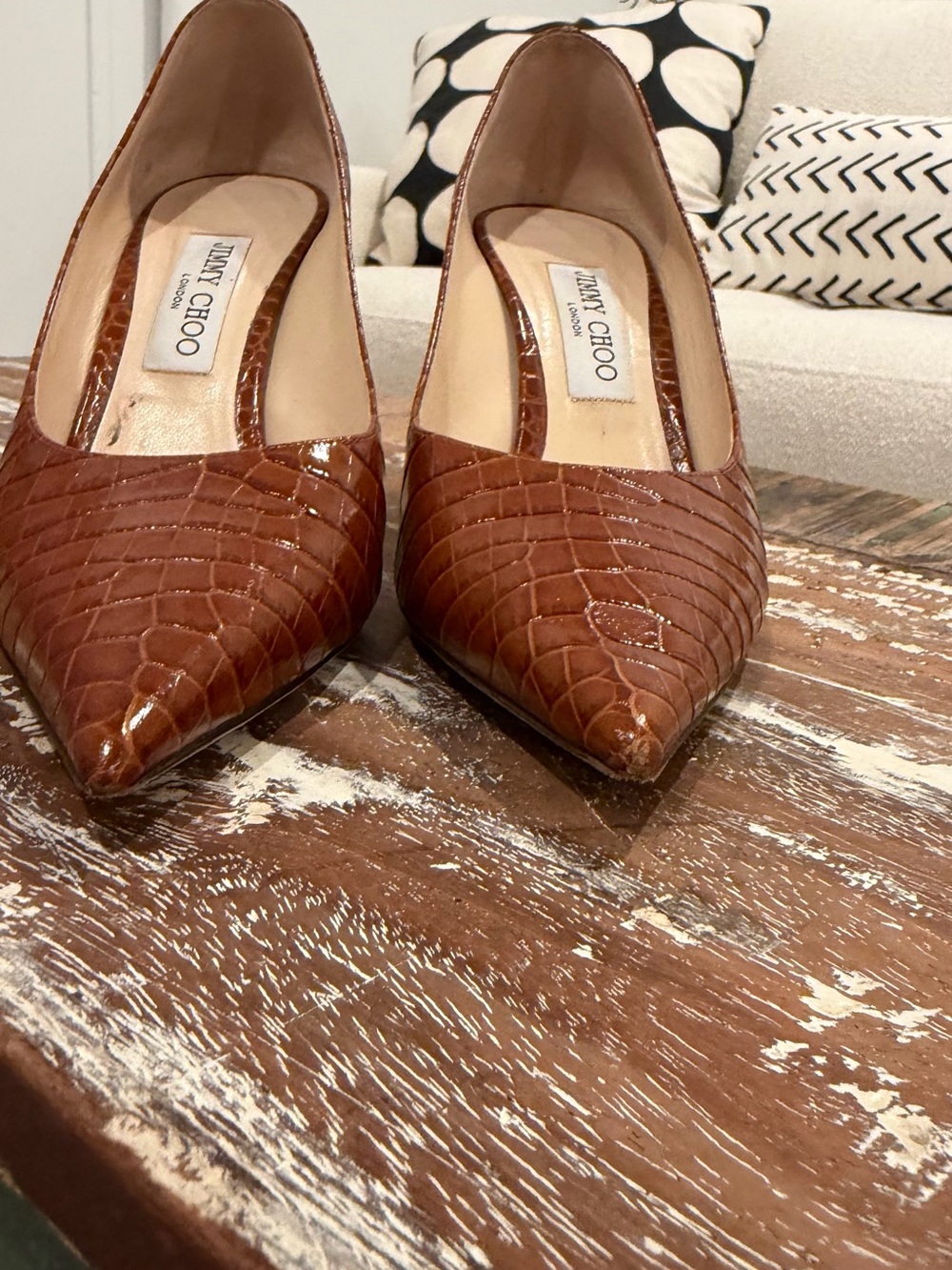 Jimmy Choo Love Crocodile pumps 9.5 - Picture 11 of 12